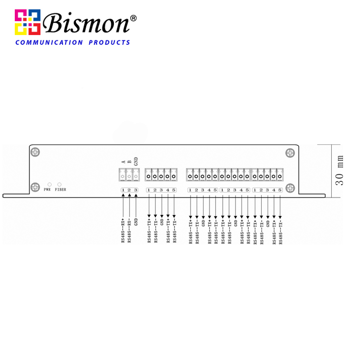 RS485 splitter 1 input 8 Output